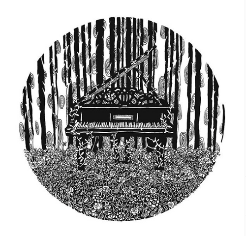 Piano in the Woods (A5 Print)